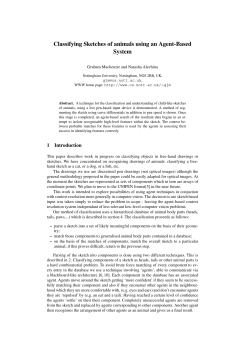 Classifying Sketches of animals using an Agent