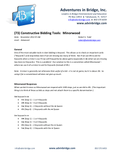 Minorwood - Adventures in Bridge