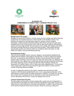 Family Learning Project Report Jan 2015
