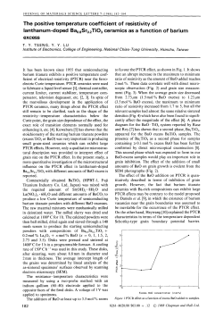 The positive temperature coefficient of resistivity of Ianthanum