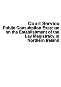 Court Service Court Service - Northern Ireland Courts and Tribunals