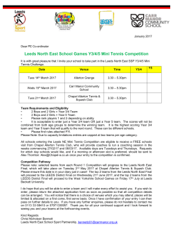 Mini Tennis Competition 2017