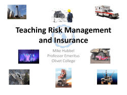Teaching Risk Management and Insurance