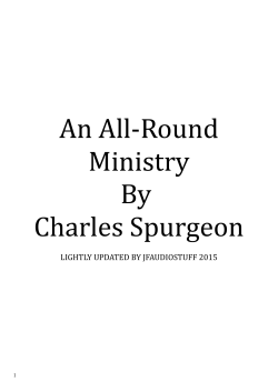 An All-Round Ministry By Charles Spurgeon