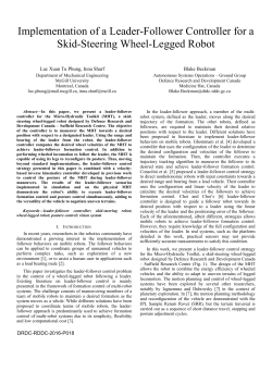 Implementation of a Leader-Follower Controller for a Skid
