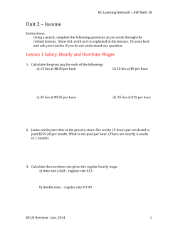 BC Learning Network &ndash; AW Math 10 Unit 2 &ndash; Income Instructions