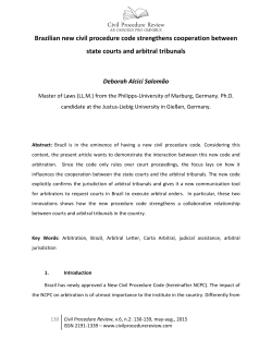 Brazilian new civil procedure code strengthens cooperation