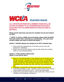 PLAYING RULES