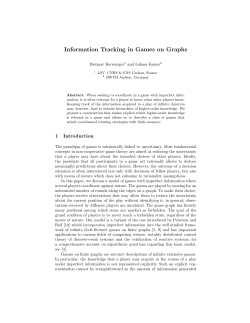Information Tracking in Games on Graphs