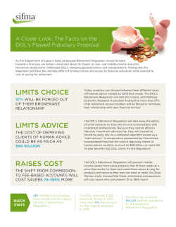 DOL Fiduciary - A Closer Look