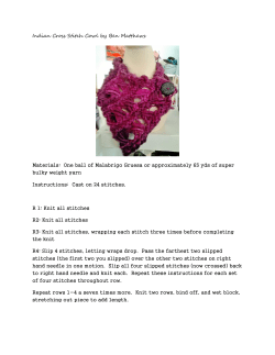 Indian Cross Stitch Cowl by Ben Matthews Materials: One ball of