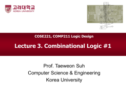 Lec3 Combinational Logic #1