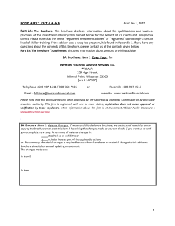 ADV 2 - Bertram Financial
