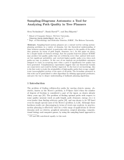 Sampling-Diagrams Automata: a Tool for Analyzing Path Quality in