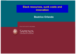 Slack resources, sunk costs and innovation