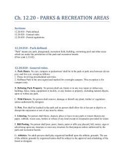 Park Policies