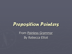PrepositionPointers