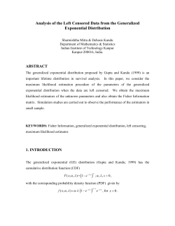 maximum likelihood estimation in the presence of left
