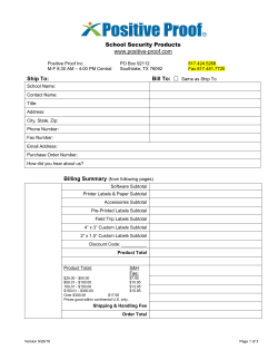 Print our PDF order form and complete