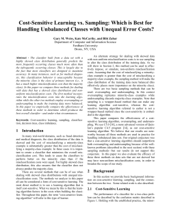 Cost-Sensitive Learning vs. Sampling: Which is Best for Handling
