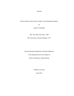 abstract - followership