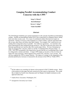 Gauging Parallel Accommodating Conduct