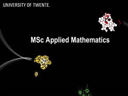 MSc Applied Mathematics