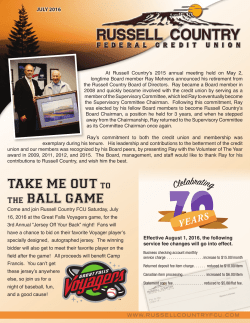 take me outto the ball game - Russell Country Federal Credit Union