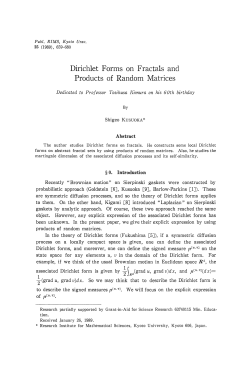 Dirichlet Forms on Fractals and Products of Random Matrices
