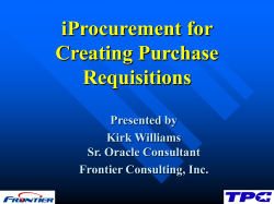 Pricing Changes on Requisition Process