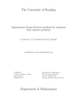 Approximate Gauss-Newton methods for nonlinear least squares