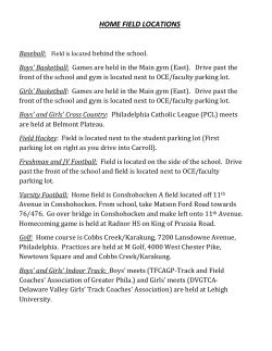home field locations - Archbishop John Carroll High School