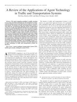 A Review of the Applications of Agent Technology in Traffic and