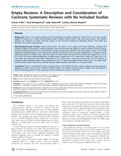 Empty Reviews - Department of Social Policy and Intervention