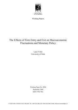 The Effects of Firm Entry and Exit on Macroeconomic