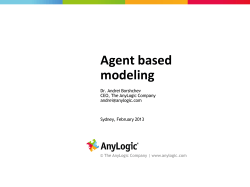 Agent based modeling