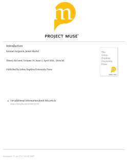 Introduction - muse.jhu.edu