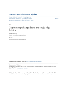 Graph energy change due to any single edge deletion