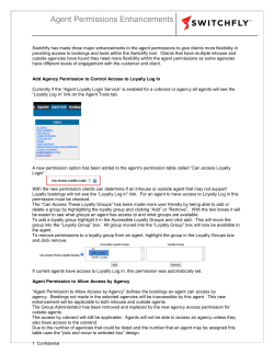 Agent Permissions Enhancements