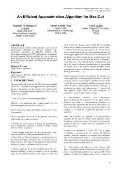 An Efficient Approximation Algorithm for Max-Cut