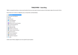 How to Search in TRIM