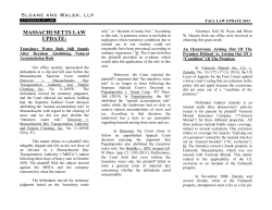 massachusetts law update