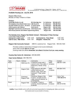 Available Housing List &ndash; July 26, 2016 Regular Office Hours