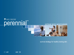 Survival strategy for healthy-looking skin.