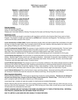 Swim Lesson Enrollment Form