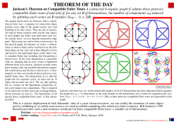 Jackson`s Theorem on Compatible Euler Tours