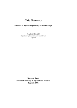 Chip Geometry - Epsilon Open Archive