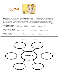 Find the Imposter and Word Wizard