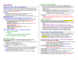 Proximity - Foreseeable Plaintiff