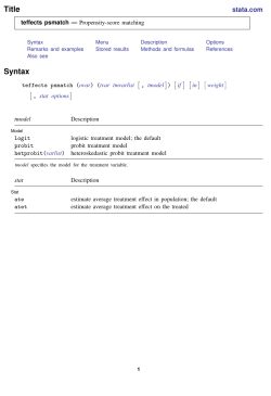 teffects psmatch